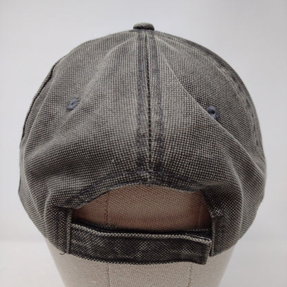Sweden Strapback Hat Gray OSFA Adjustable Embroidered 6 Panel Polyester