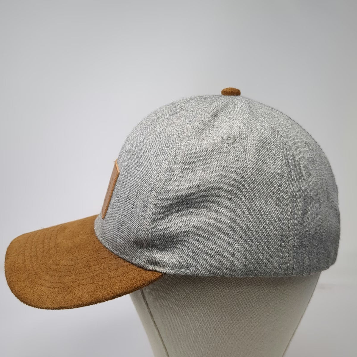 Cirque du Soleil Baseball Cap Gray One Size Suede Brim Logo Patch Strapback Hat