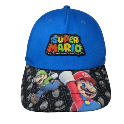 Super Mario Youth Snapback Hat Multicolor OSFM Adjustable Patch 5 Panel