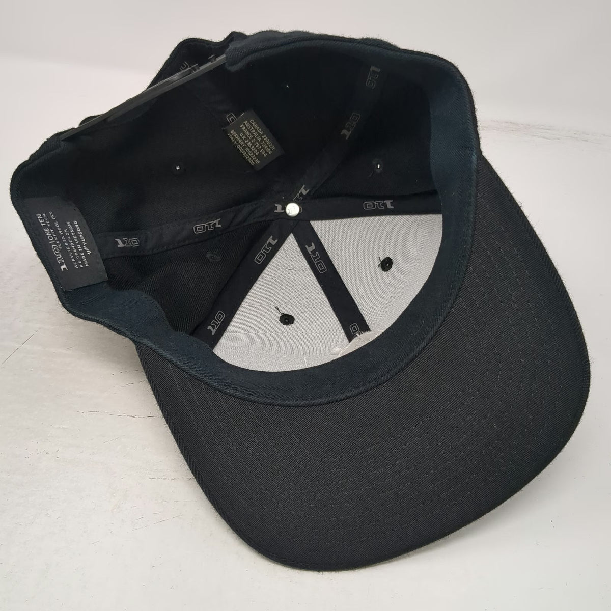 Yupoong Snapback Black One Size Koto Brewing Co Wool Blend 110 Flexfit Hat