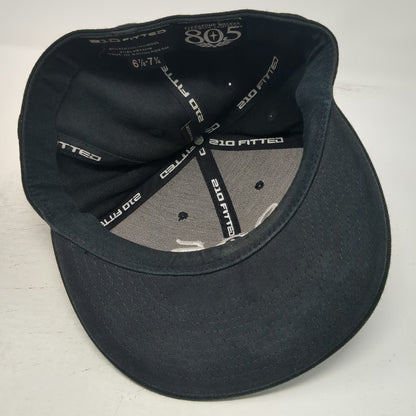 Firestone Walker 805 Baseball Cap Black 7 1/4 Fitted Hat Brewery Beer Logo White