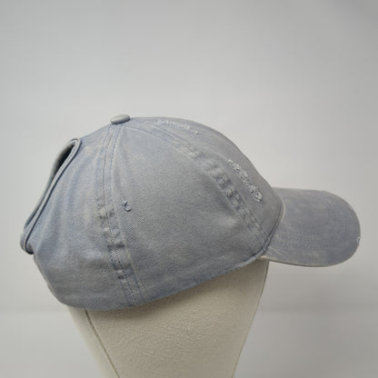 Unbranded Ponytail Baseball Cap Blue One Size Adjustable Distressed Blank