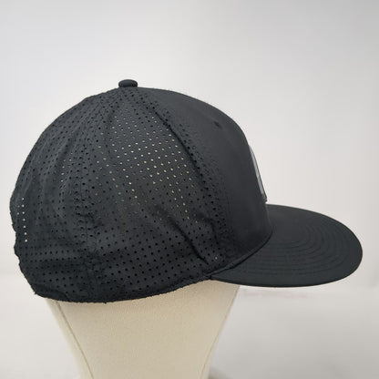 OTTO Trucker Hat Black One Size Stitchx Embroidery Screenprinting Mesh Flat Brim