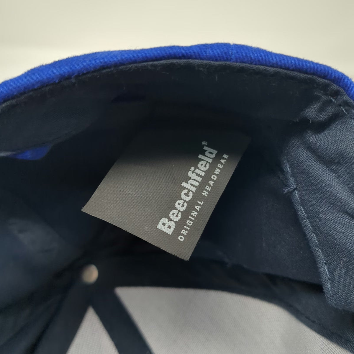 Beechfield 5 Panel Blue Hat One Size Ultimate Warbird Flights Contrast Piping