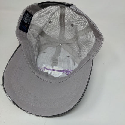 CC Strapback Mesh Back Trucker Hat Gray OSFA Embroidered Arrow Logo