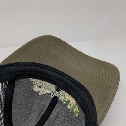 AgRidge Repair Snapback Trucker Hat Tan One Size Mesh Back Embroidered