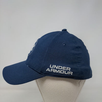 Under Armour Golf Fitted Hat Blue Medium/Large Embroidered Breathable