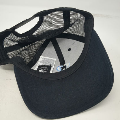 The North Face Trucker Hat Black One Size Snapback Mesh Heart Tooth Dental Logo
