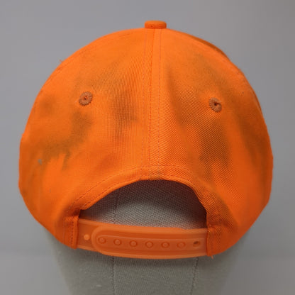 Signatures Snapback Hat Orange One Size Adjustable Lightweight Blank