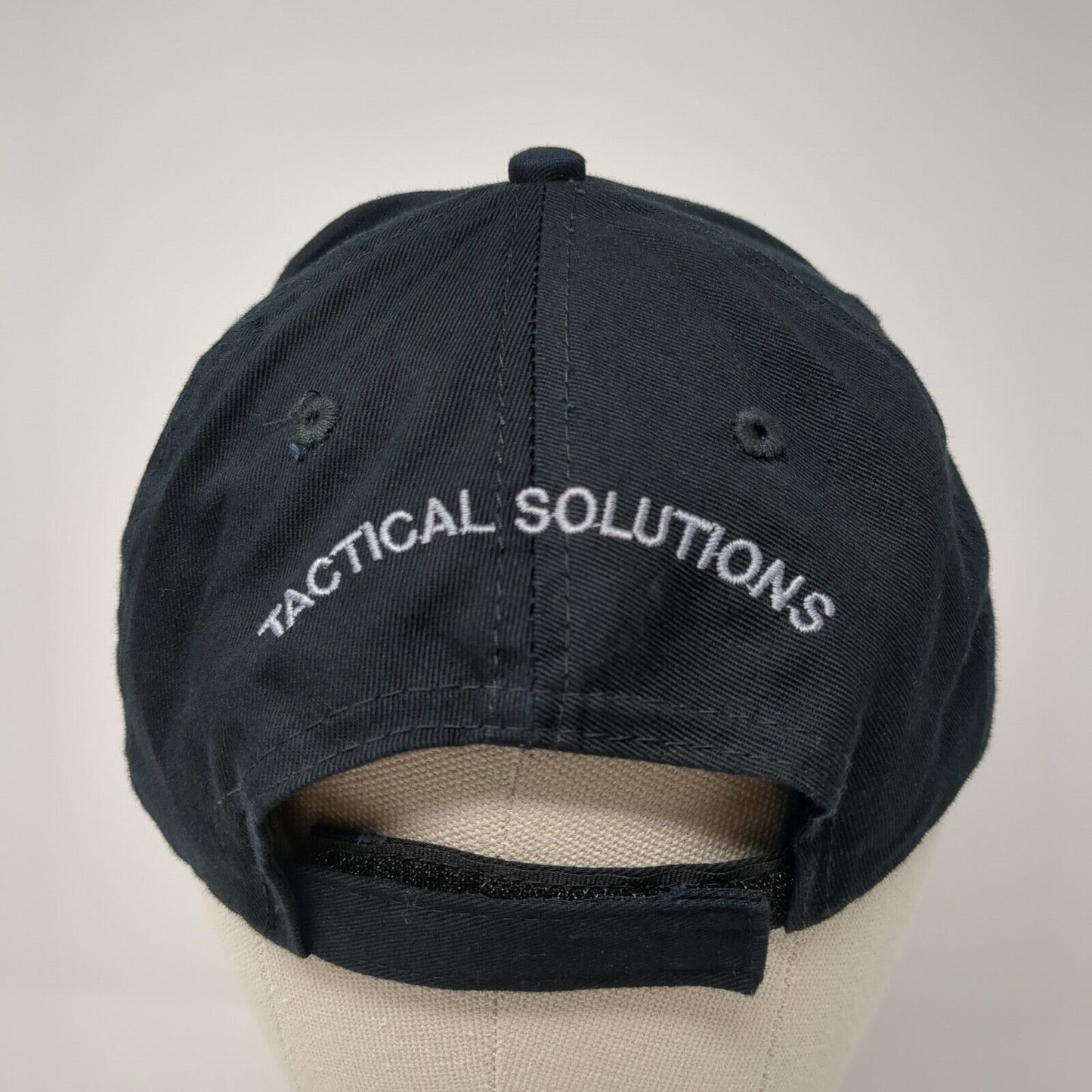 Tactical Solutions Strapback Hat Blue OS Adjustable Embroidered Port & Company