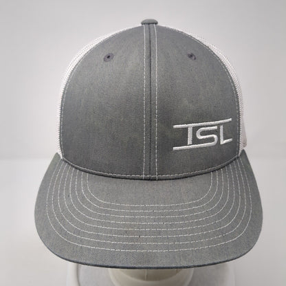 TSL Snapback Trucker Hat Gray OS Adjustable Mesh Back D Series Pacific Headwear