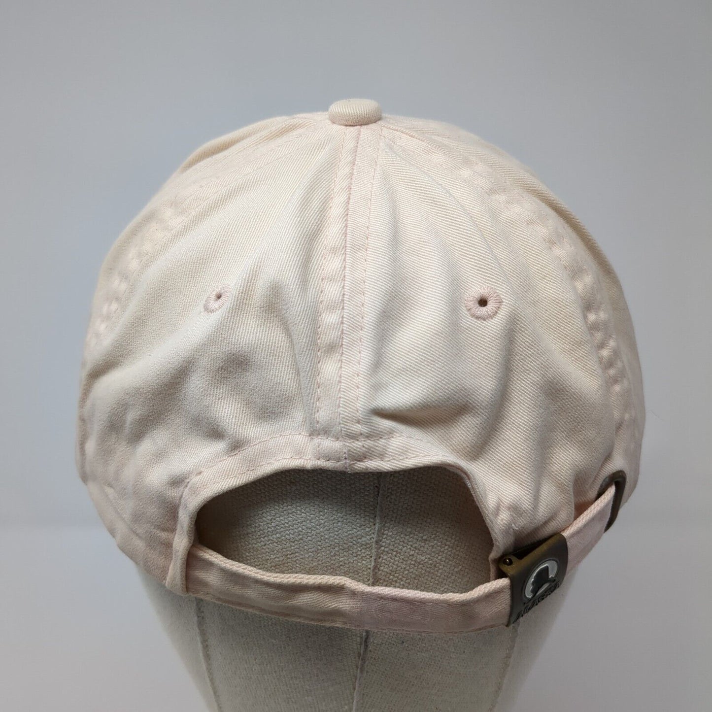 Alaska Spell Out Slideback Hat Tan One Size Adjustable Embroidered