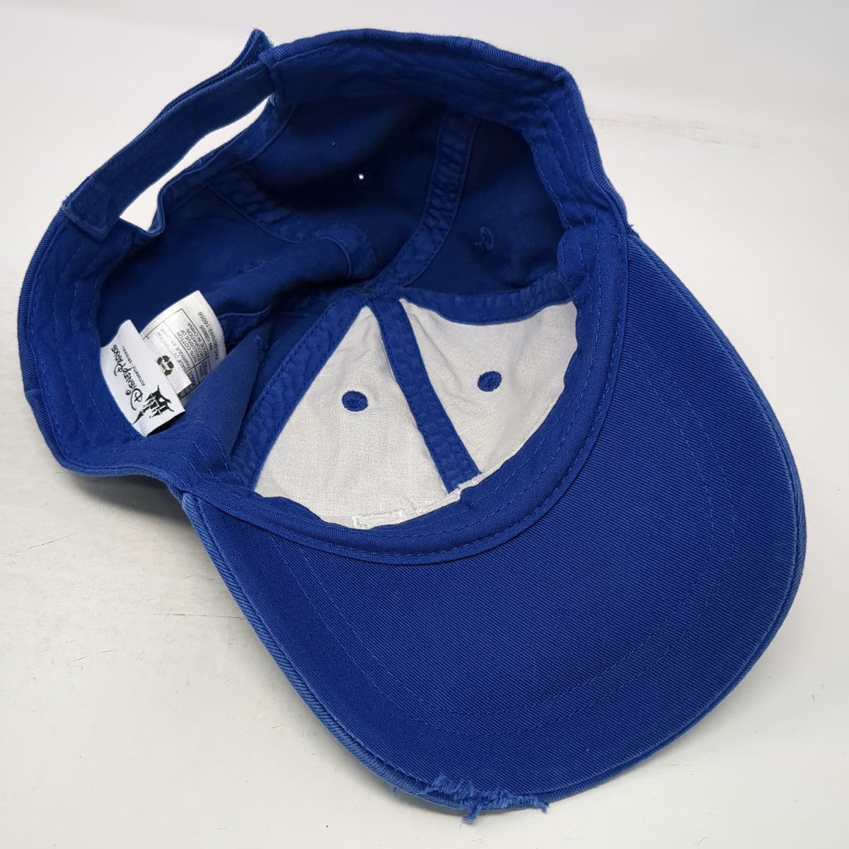 Disney Parks Monsters University MU Blue Baseball Cap One Size Distressed Hat