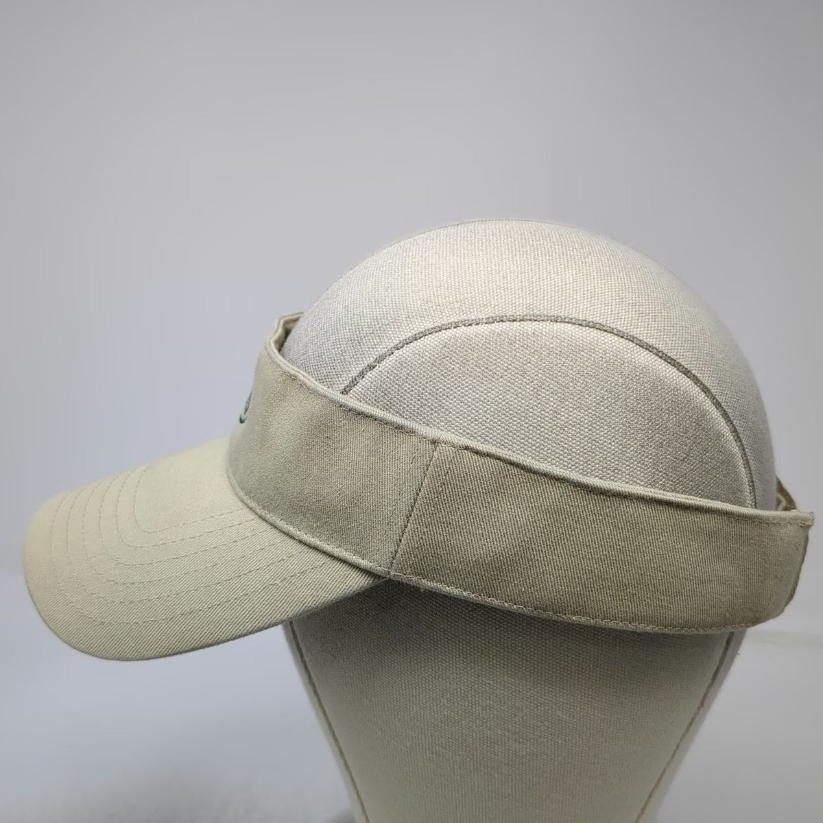 GTM Sportswear Visor Beige One Size Lions Logo Embroidered Strapback Cotton Hat