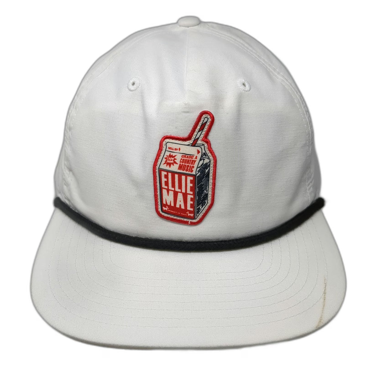 Richardson 5 Panel White Hat OSFM Rope Snapback Ellie Mae Country Music Patch