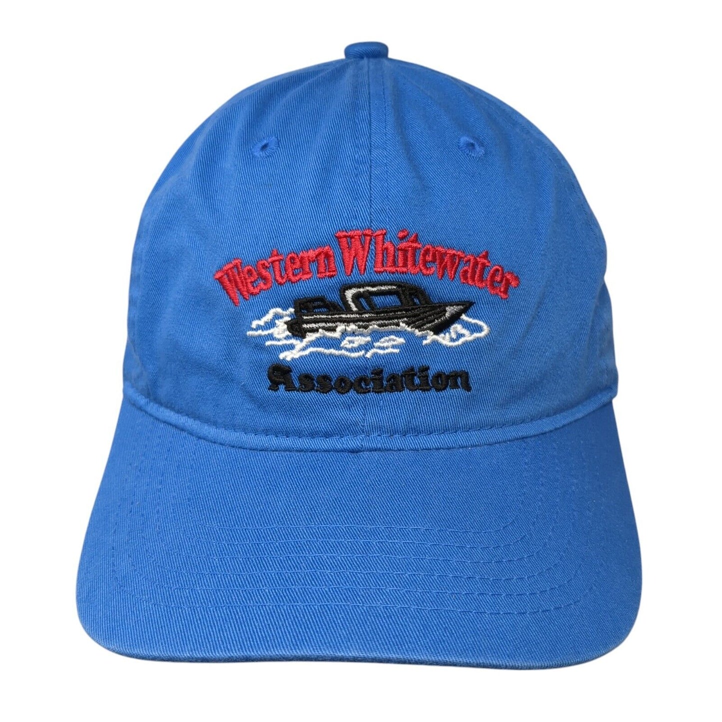Western Whitewater Association Strapback Hat Blue OS Adjustable Port Authority