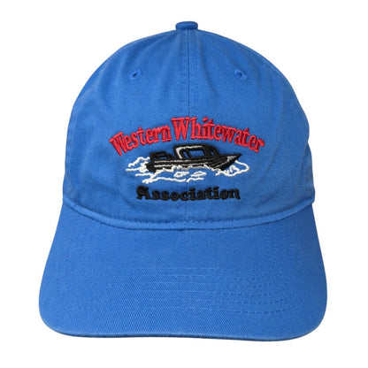 Western Whitewater Association Strapback Hat Blue OS Adjustable Port Authority