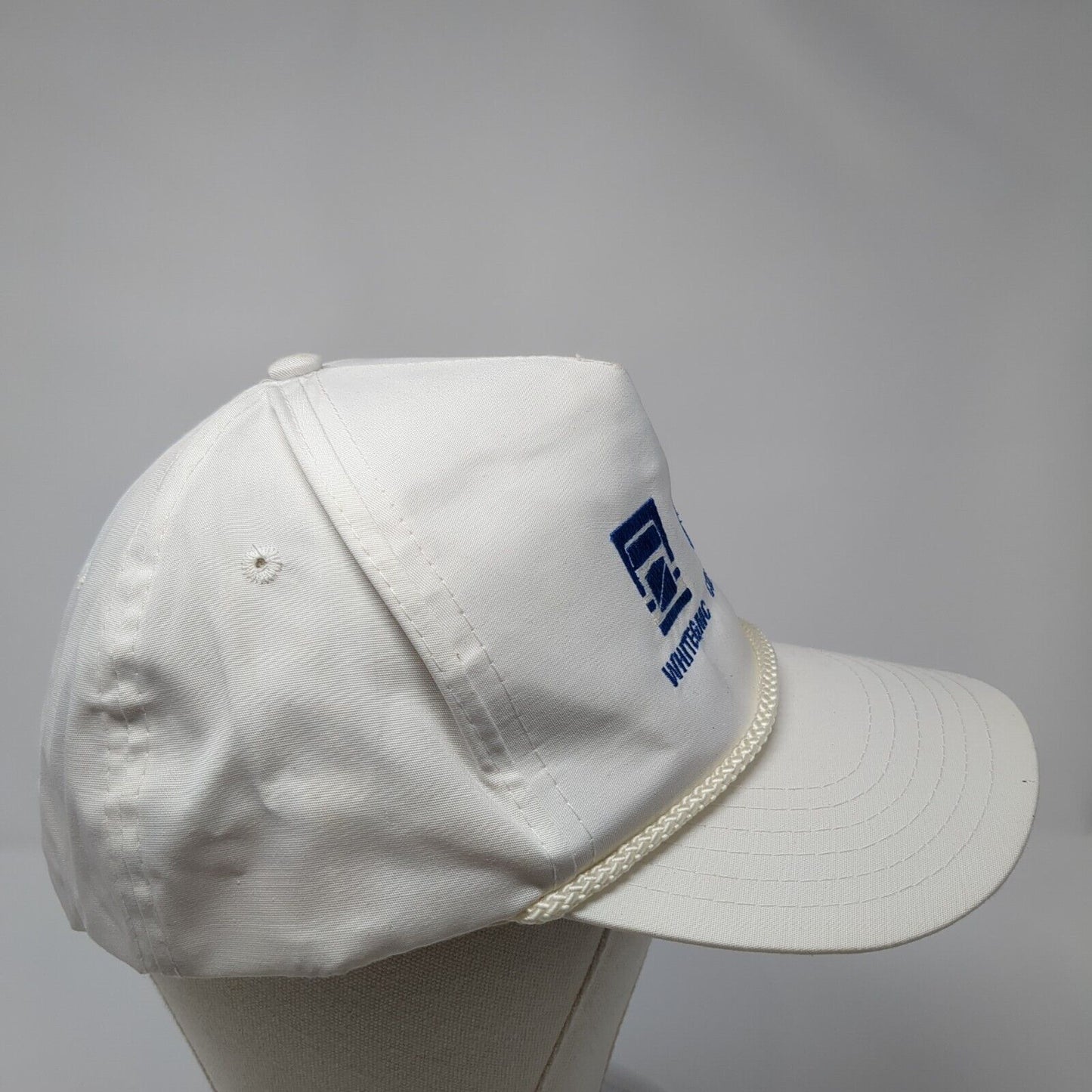 White GMC Cummins Command Snapback Rope Hat White One Size Adjustable