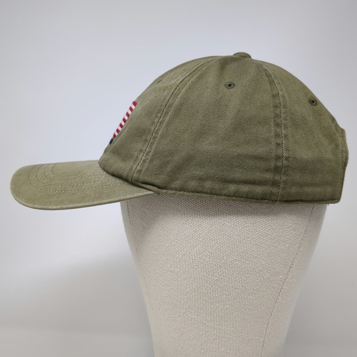 Old Navy Baseball Cap Green M American Flag 2004 Strapback Cotton Hat