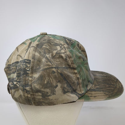 Realtree Snapback Green Camo One Size Made in USA Hunting Fishing Logo Hat