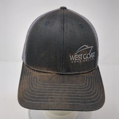 West Coast Boat Center Snapback Trucker Hat Black One Size Mesh Back