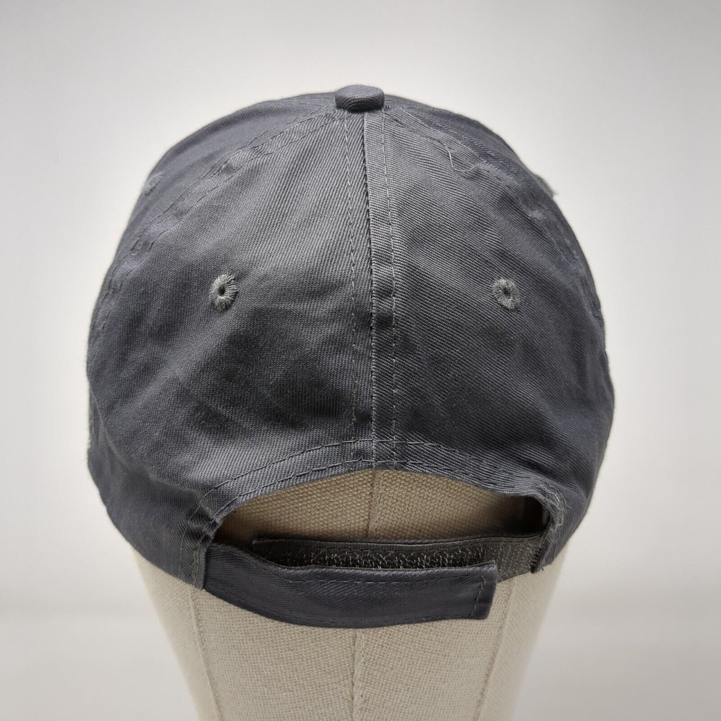 Alaska Strapback Hat Gray OSFM Adjustable Embroidered Solid ACE USA