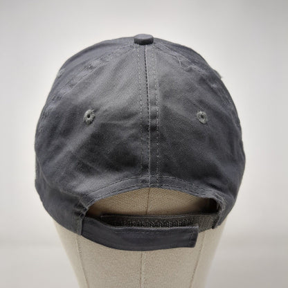 Alaska Strapback Hat Gray OSFM Adjustable Embroidered Solid ACE USA