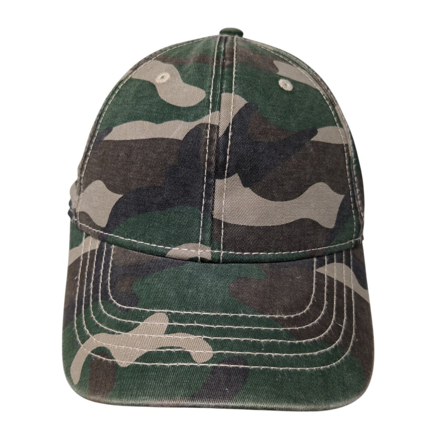 Unbranded Slideback Hat Fatigue Camo One Size Adjustable Outdoor Blank