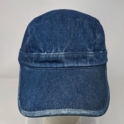 Unbranded Slideback Hat Blue One Size Adjustable Denim Blank Cotton