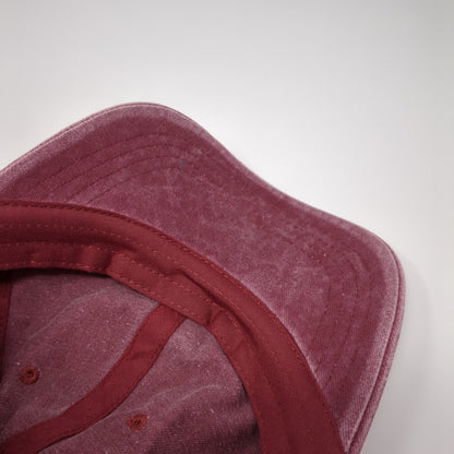 Just Breathe Slideback Hat Red One Size Adjustable Vent Holes 6 Panel