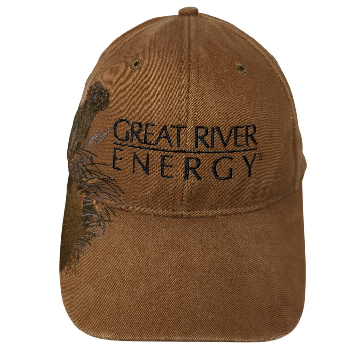 Great River Energy Strapback Hat Brown OS Adjustable Wildlife Series Dri-Duck