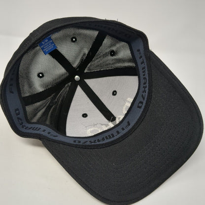 Idaho Tents & Events Fitted Trucker Hat Black S/M Fitmax 70 Mesh Back