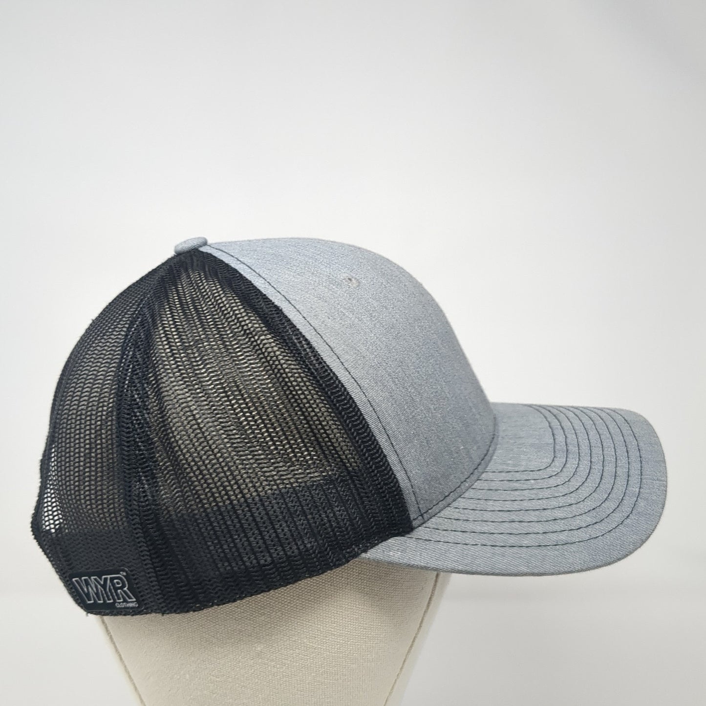 Idaho Roots Snapback Mesh Back Trucker Hat Gray One Size Colorblock