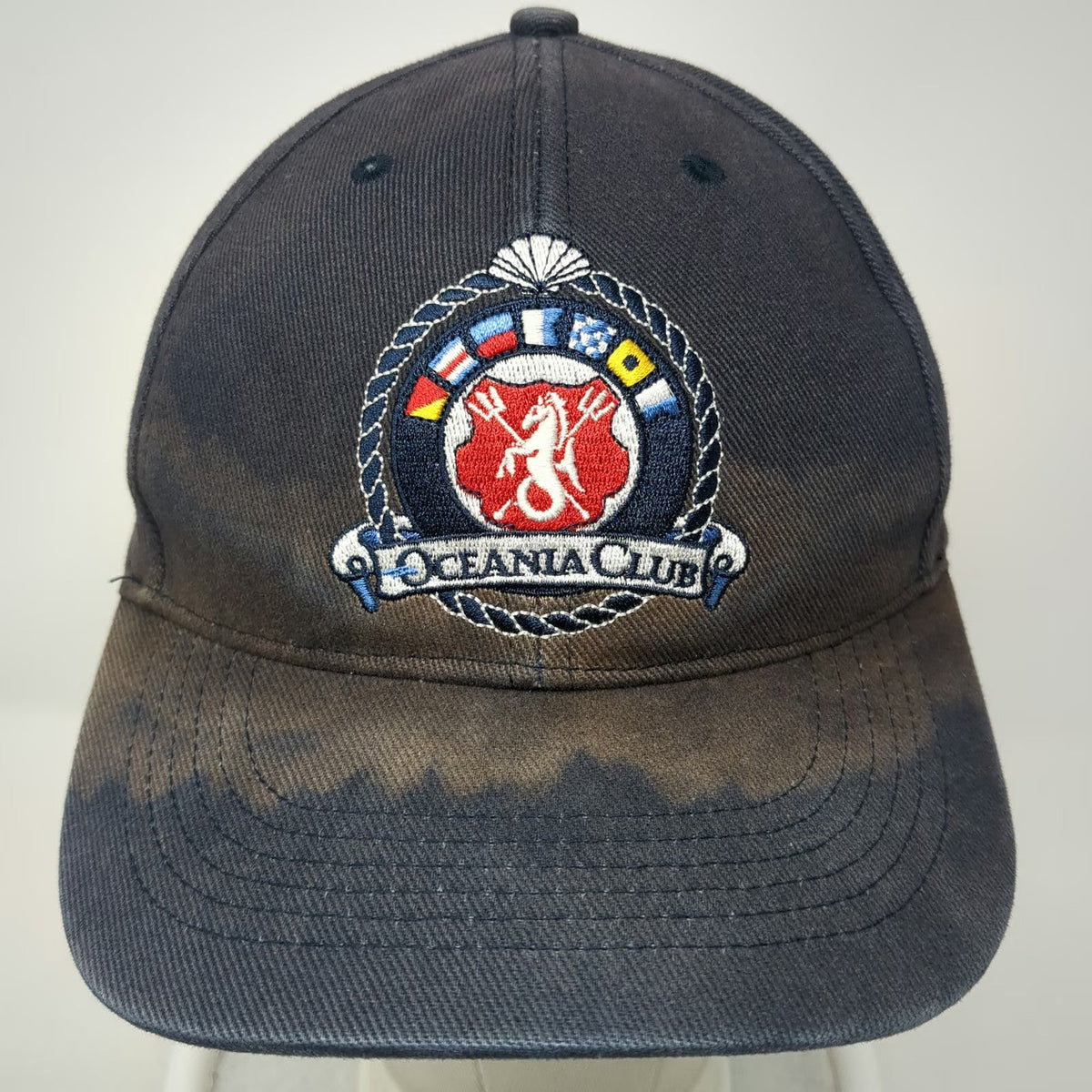 Oceania Cruises Silver Level Member Nautical Crest Blue OSFM Baseball Cap Hat