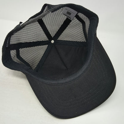 Deus Ex Machina Trucker Hat Black One Size Mesh Back Snapback Patch Script Logo
