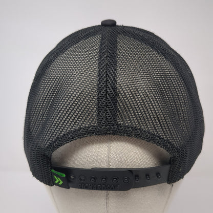 Get Moving Forward Trucker Hat Black One Size Embroidered Logo Mesh Back
