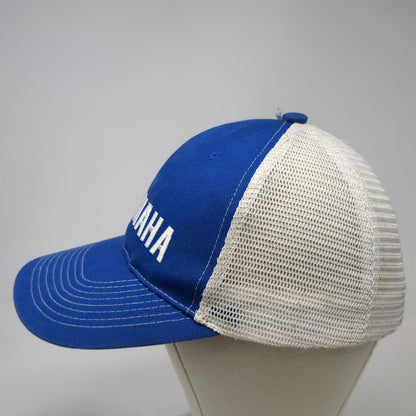 Yamaha Blue One Size Baseball Cap Mesh Trucker Hat Embroidered Logo Racing White