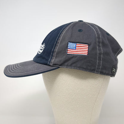 Richardson Trucker Hat Blue Gray L American Flag River Pools Catch The Wave