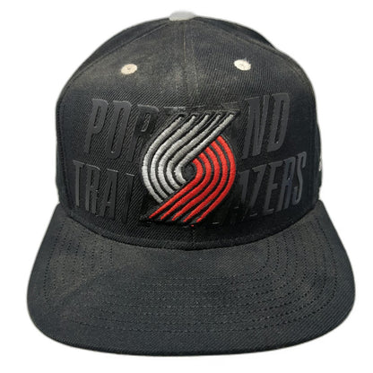 Adidas NBA Portland Trail Blazers Snapback Hat Black One Size Draft Cap OSFM