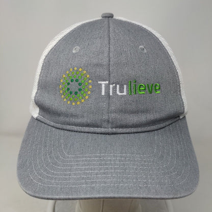 Truelieve Snapback Trucker Hat Gray OS Embroidered Mesh Back Port Authority