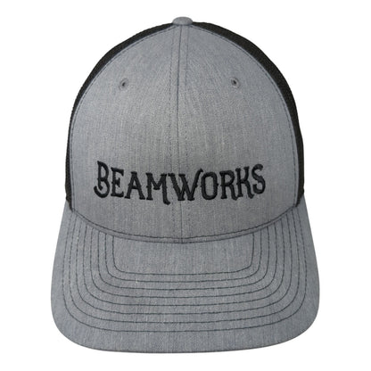 Beamworks Snapback Mesh Back Trucker Hat Gray One Size Adjustable