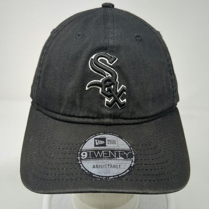 Chicago White Sox MLB New Era Baseball Cap Black One Size Adjustable Strap Hat