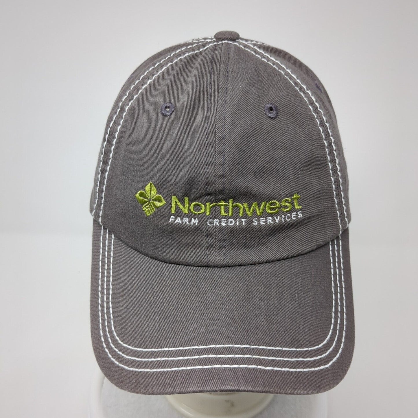 Northwest Farm Credit Services Strapback Hat Brown One Size Embroidered