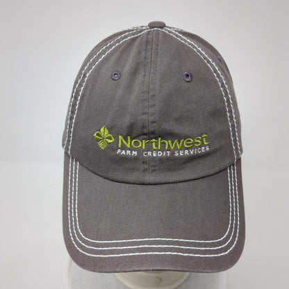 Northwest Farm Credit Services Strapback Hat Brown One Size Embroidered