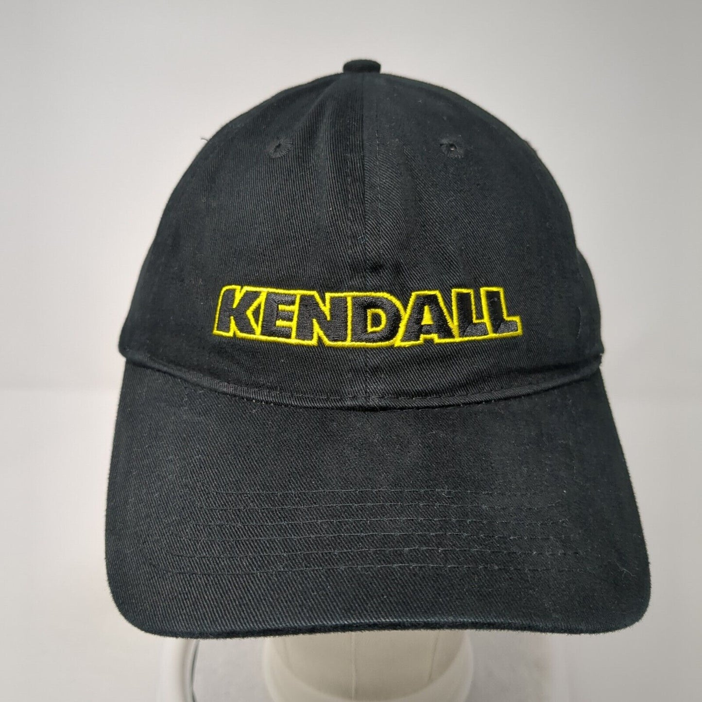 Kendall Strapback Hat Black One Size Adjustable Embroidered Pacific Headwear