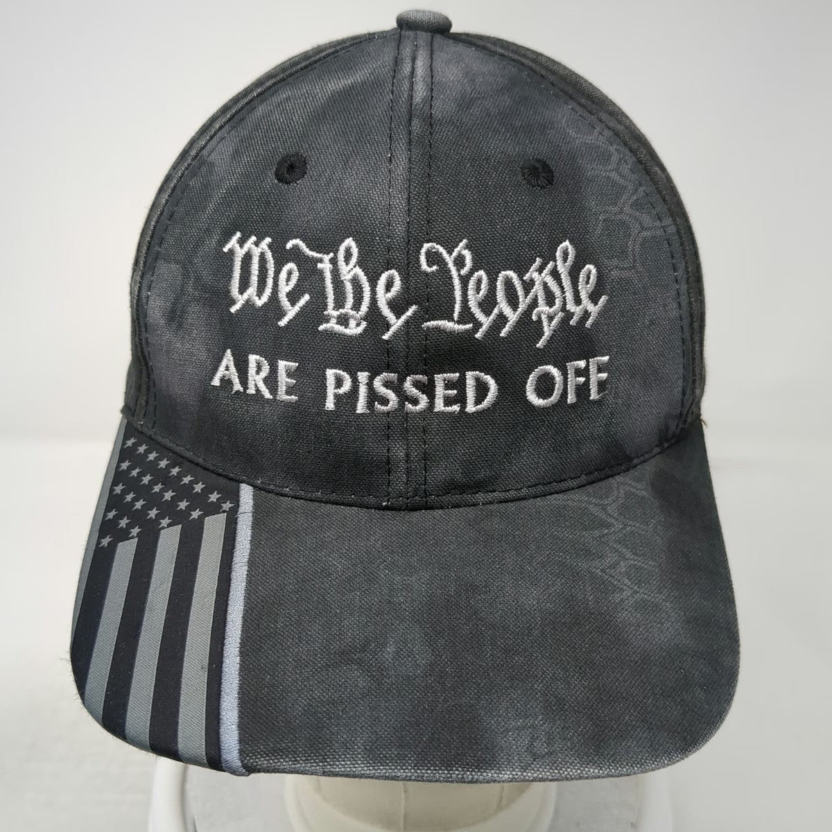 Outdoor Cap Black Baseball Cap One Size Kryptek Camo We The People USA Flag Hat