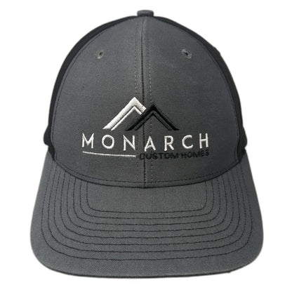 Richardson Snapback Hat Gray One Size Monarch Custom Homes Mountain Two-Tone