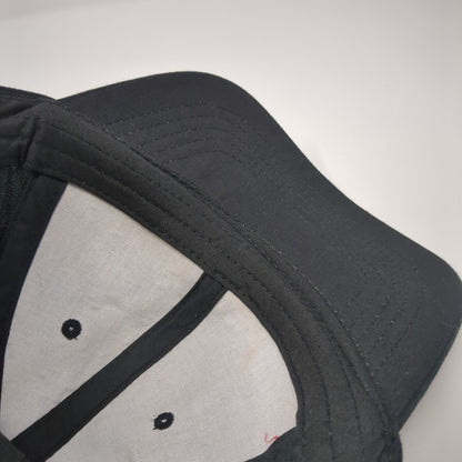 Unbranded Strapback Baseball Cap Black One Size Adjustable 6 Panel Blank