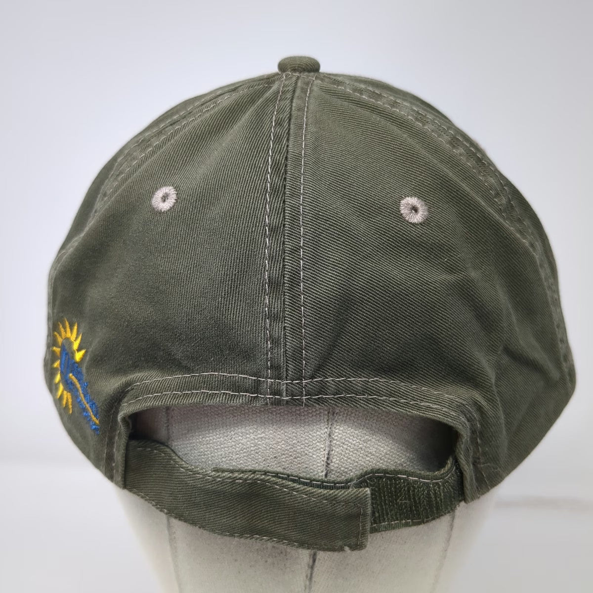 Green Baseball Cap One Size Eat Fruits Vegetables Active Strapback Hat Contrast