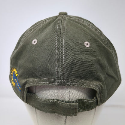 Green Baseball Cap One Size Eat Fruits Vegetables Active Strapback Hat Contrast